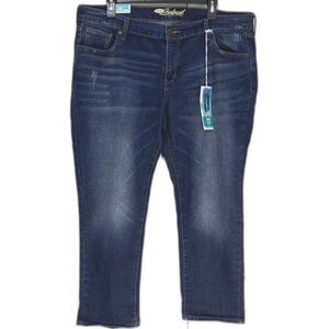 Old Navy Women Boyfriend Jean Size 16 Skinny Straight Waist relaxed thigh NWT